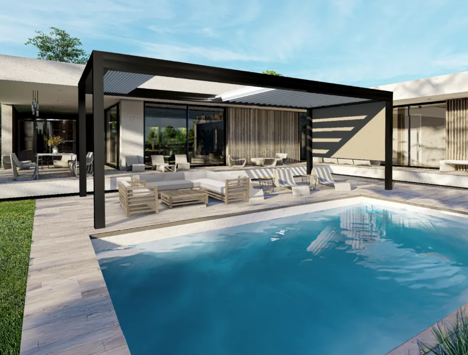 art et fenetres Pergola OPEN'R3 Marquises La Roche-sur-Yon